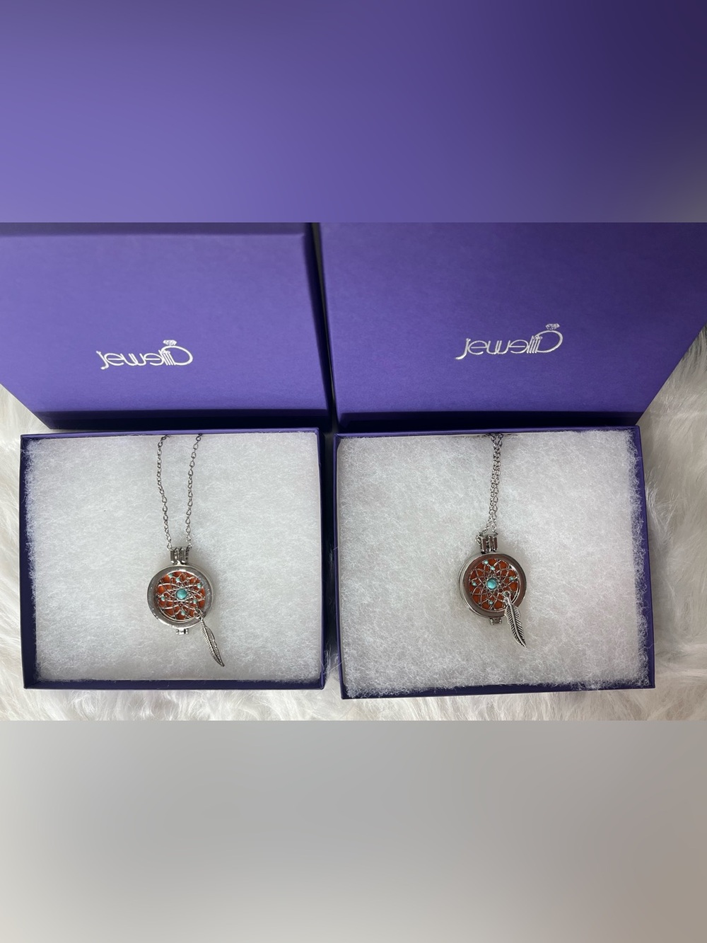Dreamcatcher Pendant Necklace for Essential Oils - Picture 2 of 3